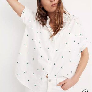 Madewell Embroidered Cactus Courier Shirt